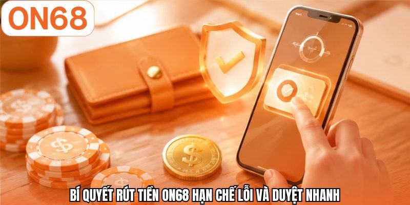 Bí quyết rút tiền ON68 hạn chế lỗi và duyệt nhanh