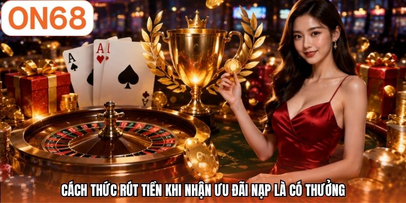 Cách thức rút tiền khi nhận ưu đãi nạp là có thưởng