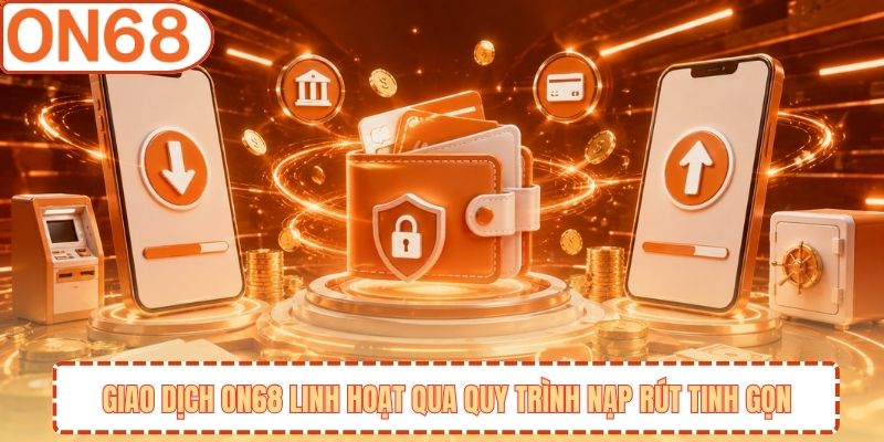 Giao Dịch ON68 Linh Hoạt Qua Quy Trình Nạp Rút Tinh Gọn