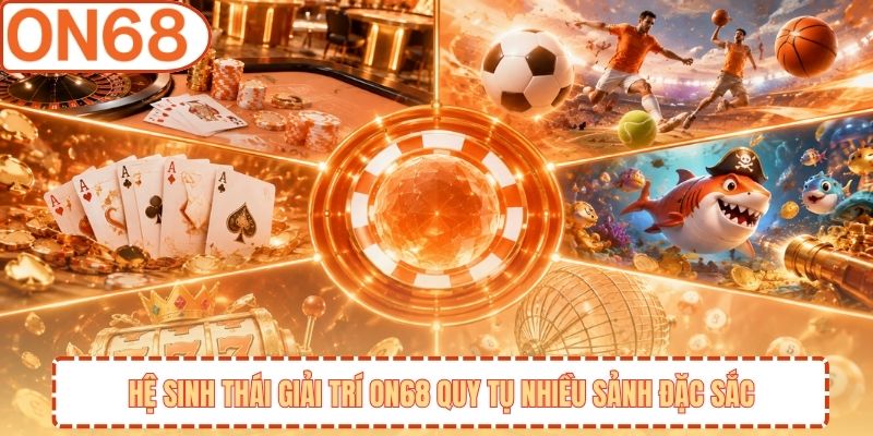 Hệ Sinh Thái Giải Trí ON68 Quy Tụ Nhiều Sảnh Đặc Sắc